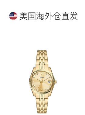 自营Fossil Women's Scarlette Gold Dial Watch - gold 美国奥莱