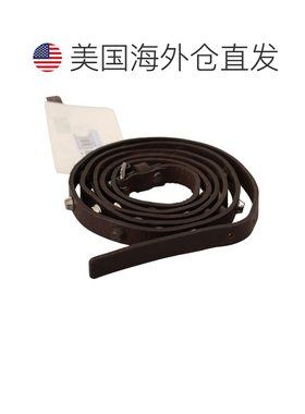 自营Costume National Leather Tone Buckle Women's Belt - brow