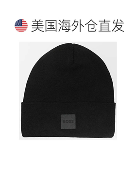 自营Hugo Boss Men's Fantastico Ribbed Cotton Beanie, Black -