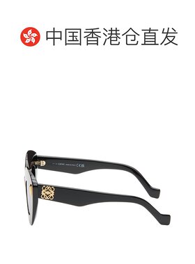1h可退 香港直邮潮奢 LOEWE 罗意威 男士 黑色 Retro Screen 太阳