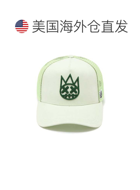 自营cult of individualitySeafoam徽标网格背卡车司机帽子-绿色