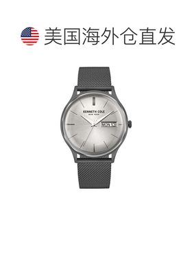自营Kenneth Cole Men's Classic 43mm Quartz Watch - gunmetal