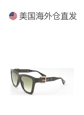 自营 Moschino女式54毫米黑色太阳镜-黑色 美国奥莱直发
