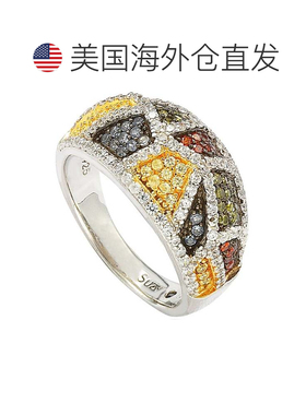 自营Suzy Levian Sterling Silver Cubic Zirconia Multicolor Ex