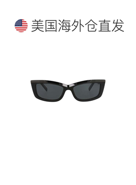 自营saint laurent猫眼镜框回收醋酸纤维太阳眼镜-灰色 美国奥莱