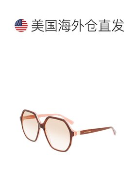 自营 Longchamp 女士 58 毫米棕色太阳镜 LO707S-208 - 哈瓦那色