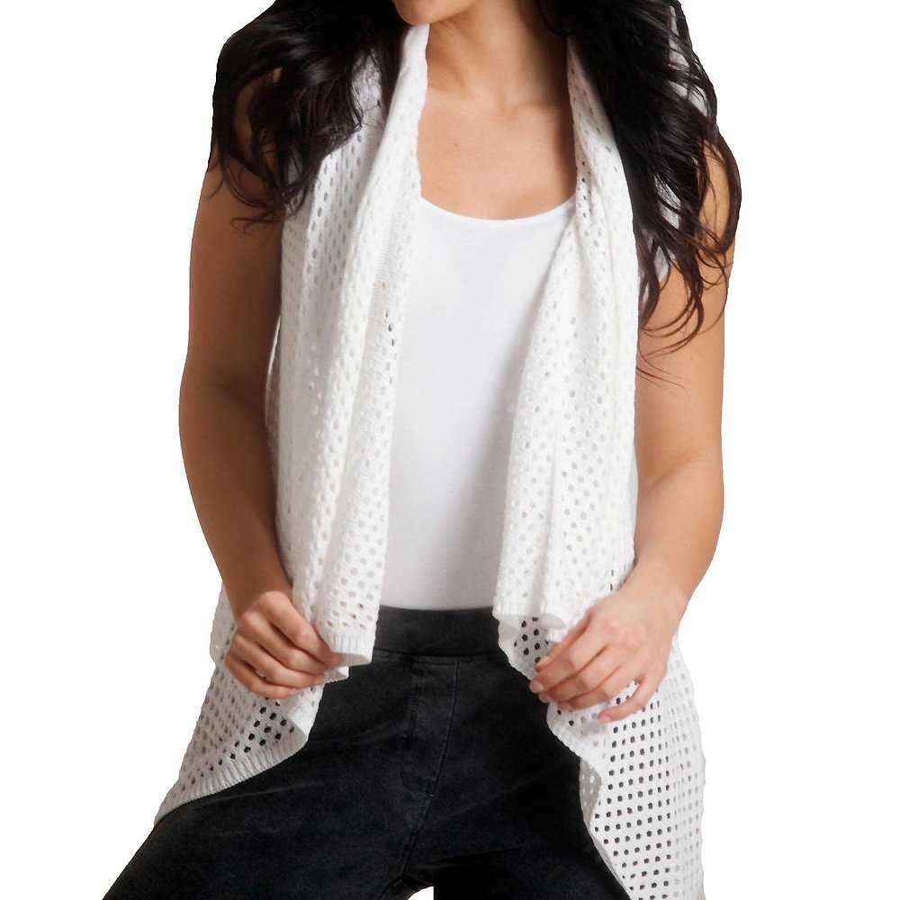 angelOpen Weaved Vest In White - white 【美国奥莱】直发 - 图2