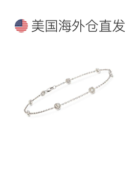 自营Ross-Simons 14 克拉白金钻石手链 - 8 英寸 美国奥莱直发