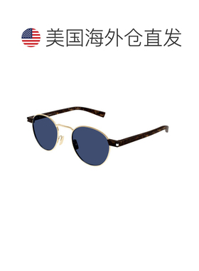自营saint laurentSL707 004黄金和哈瓦那/蓝色-黄金和哈瓦那 美
