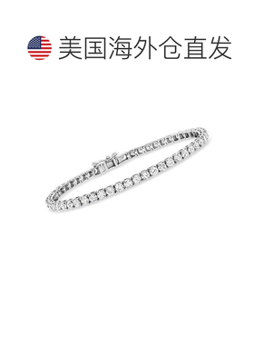 自营Ross-Simons Lab-Grown Diamond Tennis Bracelet in 14kt Wh