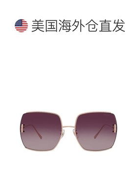 自营Chopard Smoke Gradient Square Ladies Sunglasses SCHG30M