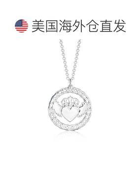 自营Ross-Simons Sterling Silver Claddagh Pendant Necklace -