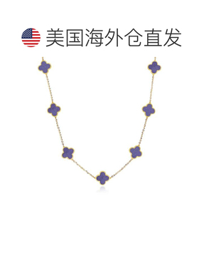 自营the lovery小紫水晶三叶草项链 - 紫水晶 美国奥莱直发锁骨链