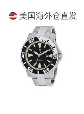 自营Oceanaut Men's Marletta Black Round 48mm - black 美国奥