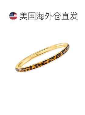 自营Ross-Simons Italian Leopard-Print Enamel Bangle Bracelet