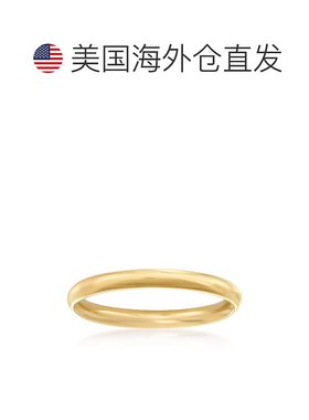 自营 Ross-Simons 女士 2 毫米 14 克拉黄金结婚戒指 - 黄色 美国