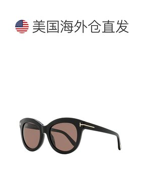 自营 Tom Ford女式奥黛特太阳镜TF1189 01E黑色53mm-01E 美国奥莱