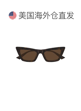 自营bottega venetaBv1446s棱角猫眼太阳镜-黑色 美国奥莱直发