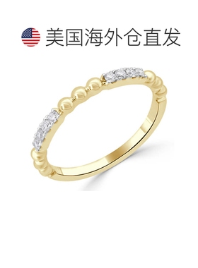 自营sabrina14K Yellow Gold Diamond Ring - yellow gold 美国奥
