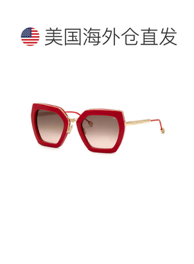 自营philipp pleinSPP097S 06Y6红色/棕色渐变-红色 美国奥莱直发