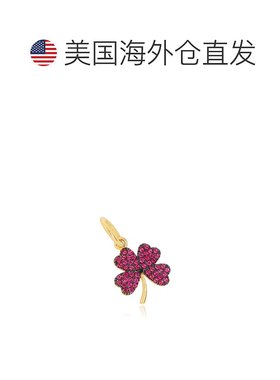 自营 the loveryRuby Clover Charm - ruby 美国奥莱直发