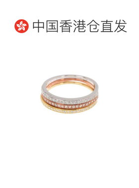 自营Adornia堆叠戒指镶钻简约925纯银百搭时尚气质  美国奥莱直发