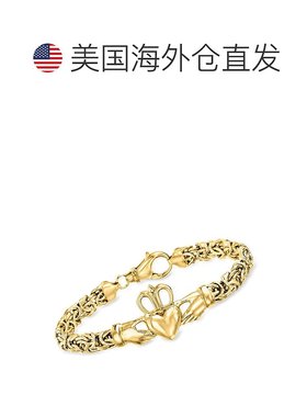 自营ross-simonsRoss Simons 18K金镀银克拉达之上的拜占庭手镯-7