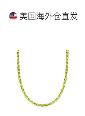 自营ross-simons18 克拉黄金罗斯-西蒙斯橄榄石网球项链 - 18 英