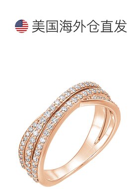 自营 pompeii3pompeii 33/4 克拉钻石多排宽右手戒指 10k 白金或