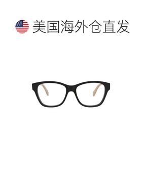 自营alexander mcqueen方形醋酸纤维光学眼镜框-黑色 美国奥莱直