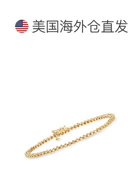 Ross-Simons 18kt 金钻石网球手链 - 8 英寸 【美国奥莱】直发