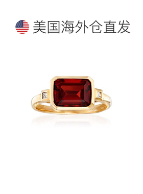 自营 14kt 黄金 Ross-Simons 石榴石戒指 红色 美国奥莱直发