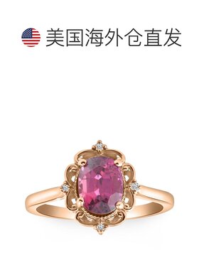 自营 pompeii314k 玫瑰金 GIA 认证红宝石和钻石 2.05 克拉 VS 复