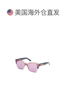 自营Guess Resin Women's Sunglasses - blue 美国奥莱直发太阳镜