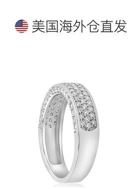 自营 pompeii31 克拉钻石结婚戒指 14k 白金女式周年纪念戒指 美