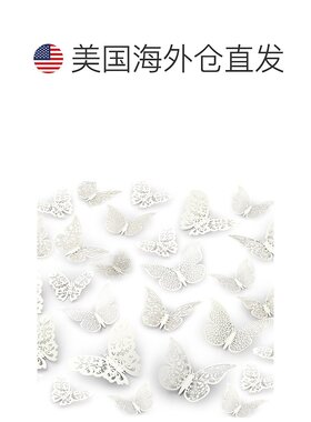 zulay kitchen48pcs Removable 3D Butterfly Decor with 3 Diffe