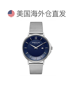 自营Kenneth Cole Men's Classic mm Quartz Watch - blue 美国奥