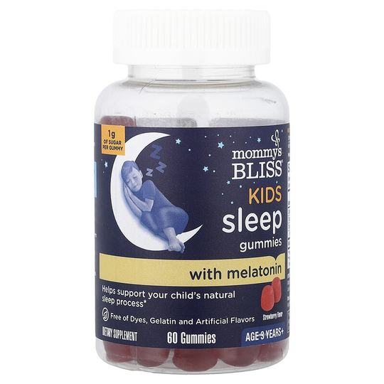 Hong Kong straight-haired Mommy S Bliss gummies for children 3 years old + taking nutritional supplement before bedtime 60 capsules for sleep