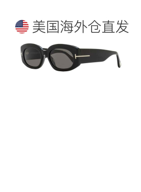 自营Tom Ford女式Cielle太阳镜TF1187 01A黑色52mm-01A 美国奥莱