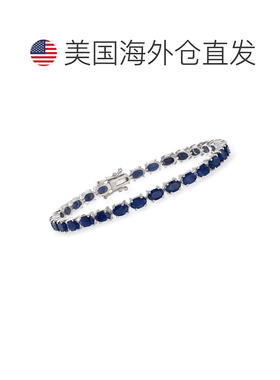 自营Ross-Simons Sapphire Tennis Bracelet in Sterling Silver