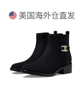 自营Tommy Hilfiger Imiera Boots Women's Black Almond Toe Ank
