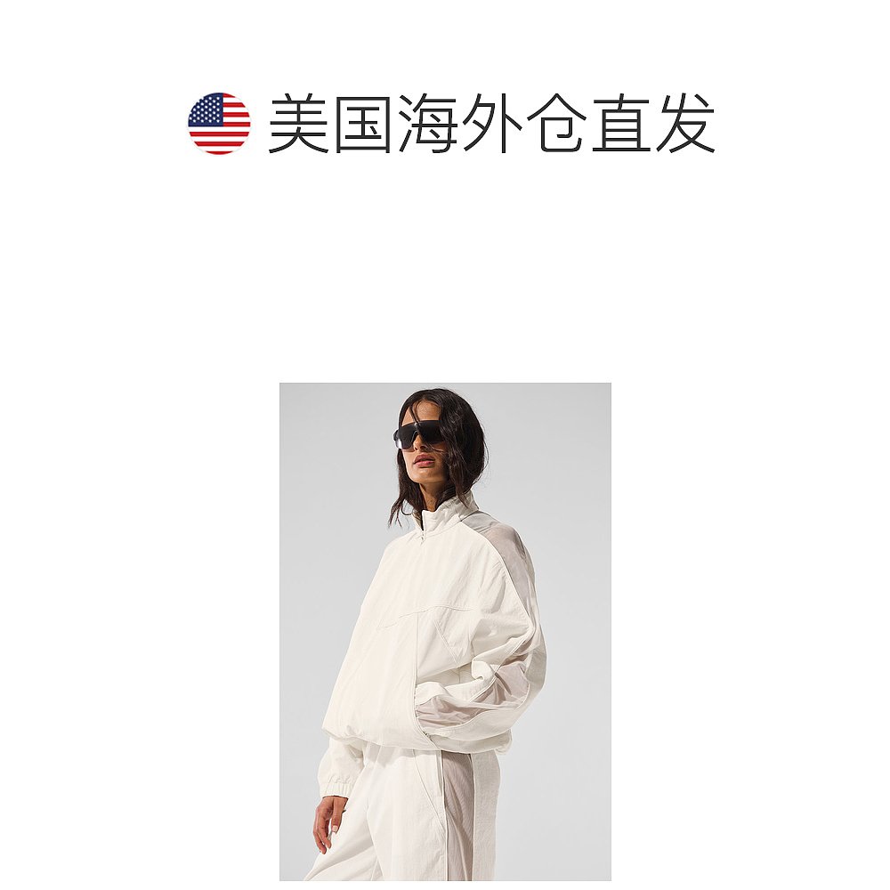 美国直邮AloYoga女士休闲拉链夹克外套W4656R运动 - 图1