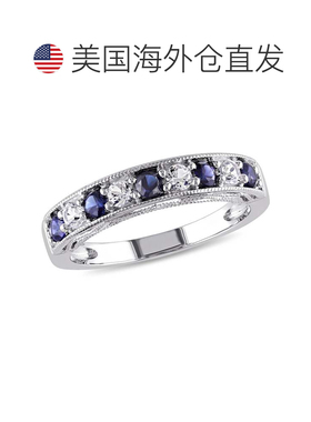 自营925 纯银 Mimi & Max 4/5 克拉 TGW 创造蓝色和创造白色蓝宝