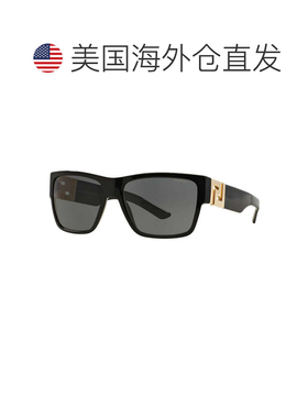 自营Versace Sunglasses Square Full Rim, Black Frame And Dark
