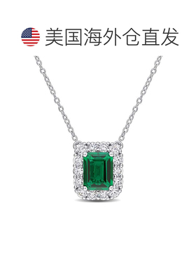 自营Mimi & Max Created Gemstone and Lab Grown Diamond Halo N