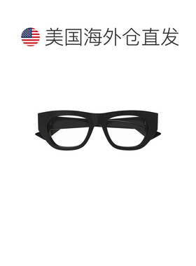 自营bottega venetaBv1279o Angular猫眼眼镜-黑色 美国奥莱直发