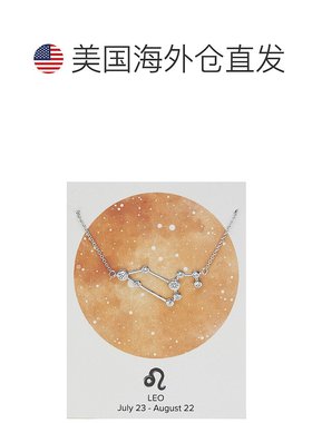 自营 Sterling Forever  14K金或镀铑黄铜星座项链 美国奥莱直发