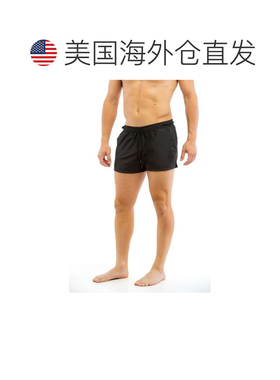 自营Moschino Polyester Swim Men's Shorts - black 美国奥莱直