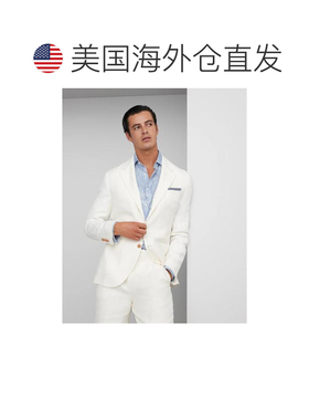 自营Brunello Cucinelli Linen Men's Blazer - white 美国奥莱直