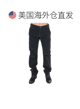 自营GF Ferre Corduroy Cotton Straight Fit Men's Pants - blac